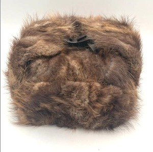 lot 128 image: Vintage North King Muskrat Fur Hat (Union Made in USA) in Nice Condition