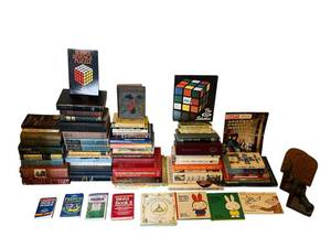 lot 157 image: Antique and Vintage Book Lot with Bookends
