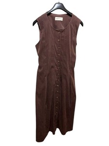 lot 170 image: Womens Vintage Orvis Brown Sleeveless Button Up Dress (Size 12)