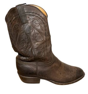 lot 177 image: Nice Pair of Mens (Size 10.5) LUCCHESE Classics Brown Leather Cowboy Boots