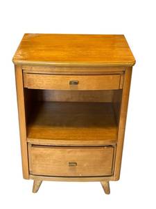 lot 200 image: MCM Solid Wood Nightstand (18.25 W x 27.5 T x 14.5 D)