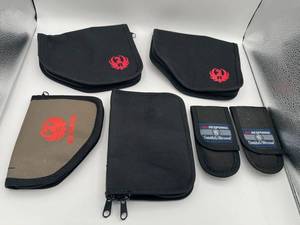 lot 265 image: Ruger and Smith & Wesson Soft Pistol Cases and Sheaths