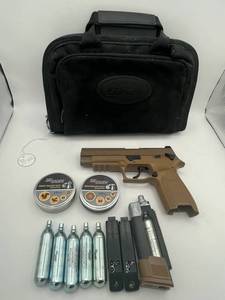 lot 284 image: SIG SAUER M17 .177 Air Pistol with Accessories