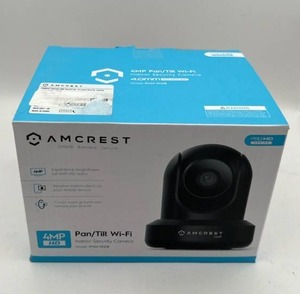 lot 336 image: New Open Box AMCREST 4MP PanTilt Pro HD Indoor Wifi IP Security Camera (Model IP4M-1041B)