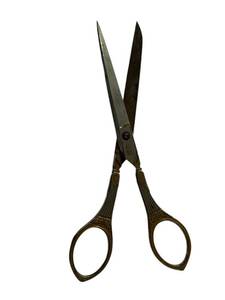 lot 344 image: Vintage W.H. Morley & Sons Germany Gold Enamel Embroidery Sewing Scissors (5.75)