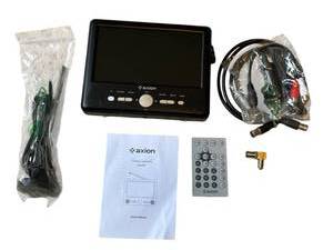lot 355 image: Like New Axion 7-inch Portable Handheld TV (AXN-8701)