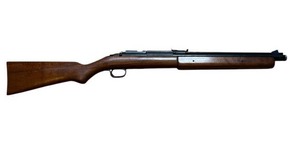 lot 357 image: Nice Vintage Sheridan Blue Streak 5mm Pellet Air Rifle with SKB Case