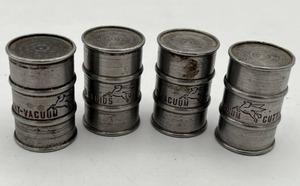 lot 372 image: RARE 1930s 1.5 Socony Vacuum Oil Company Advertising Barrels, Mobilgas Mobiloil Paperweights