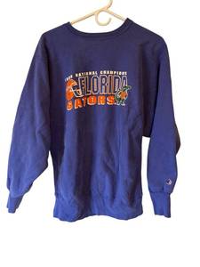 lot 380 image: Vintage Florida Gators 1996 National Champions Pullover Sweatshirt (Mens XL)