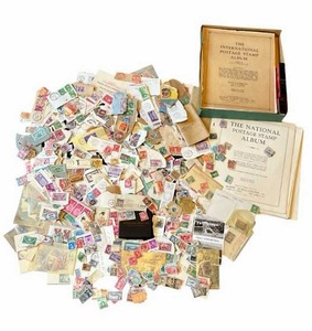lot 428 image: Large Collection of Antique & Vintage USA and Foreign Postage Stamps - Used and Unused