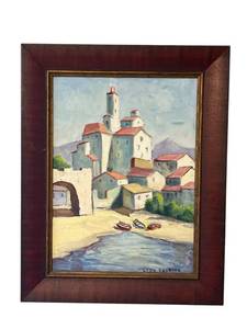 lot 459 image: Beautiful Original LEON GOLDING (1884-1962) Oil Painting in 16x20 Frame