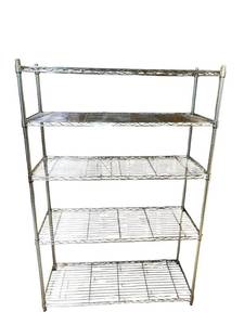 lot 478 image: Metal Shelving Unit (72 x 47.5 x 18) in Nice Condition