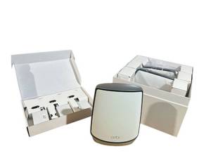 lot 483 image: New Open Box 3-Pack Netgear ORBI 850 Series Tri-Band Wifi 6 Mesh Add-on Satellites, 6Gbps, Model RBS850 - $589 Retail Price