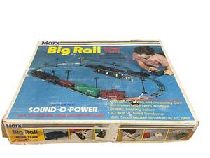 lot 487 image: Vintage MARX Big Rail Work Train Set (52850) - Untested