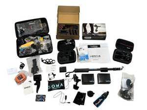 lot 518 image: Like New GoPro HERO 4 Session w Tons of Accessories