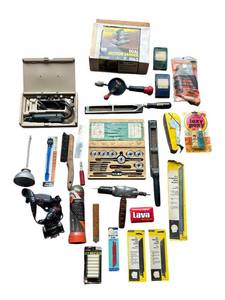 lot 644 image: Neat Vintage Tools Lot - Greenfield Tap & Die Set, Dremel Tool, Woodworking Tools and More