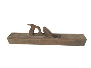 lot 651 image: Antique Wood Block Plane, 26 Long x 3 Wide