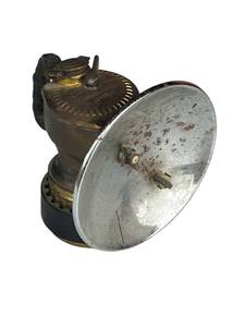 lot 673 image: Vintage JUST-RITE Brass Carbide Coal Miners LampLantern