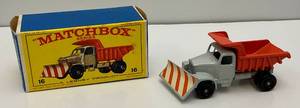 1964 Original Matchbox Lesney No. 16 Scammell Mountaineer Snow Plough With Original Box