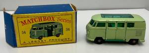 lot 7 image: 1962 Matchbox Lesney No. 34 VW Camper In Original Box
