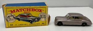 lot 8 image: 1960s Original Matchbox Lesney N0. 44 Rolls-Royce Phantom V In Original Box (One Box Flap Missing)