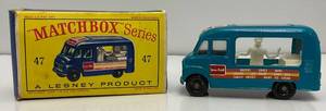 1960's Original Matchbox Lesney N0. 47 Lyons Maid Ice-Cream Mobile Shop Like New In Original Box