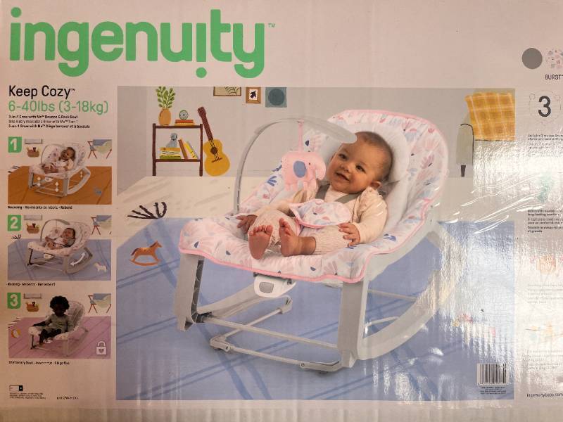 lot 18 image: NIB Ingenuity Keep Cozy Baby Bouncer