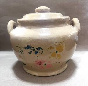 lot 75 image: Vintage Hand Painted Bisque Cookie Jar