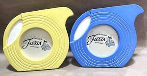 lot 100 image: Pair of Fiesta Picture Frames Plastic