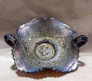 lot 104 image: Fenton Marigold Carnival Glass Bowl Persian Medallion Pattern