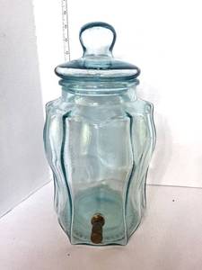 lot 34 image: Large Glass Beverage Container with Spigot