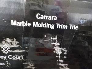 lot 10 image: Jeffery Court Carrara Marble Moldin...
