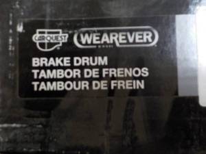lot 47 image: CARQUEST 2 ct Brake Drums YH140480...
