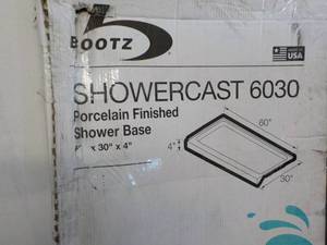 lot 55 image: Shower cast 6030 Porcelain Finished...