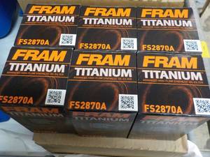 lot 64 image: 6 ct Fram Titanium Synthetic Oil Fi...