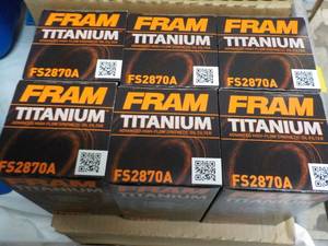 lot 65 image: 6 ct Fram Titanium Synthetic Oil Fi...