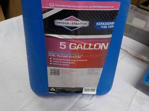 lot 69 image: 5 gallon Briggs and Stratton Fuel F...