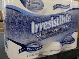 lot 119 image: 12 Rolls Irresistible 2 ply Bath Ti...