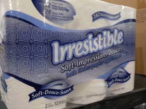 lot 124 image: 12 Rolls Irresistible 2 ply Bath Ti...