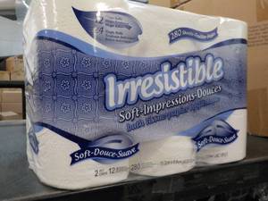 lot 128 image: 12 Rolls Irresistible 2 ply Bath Ti...