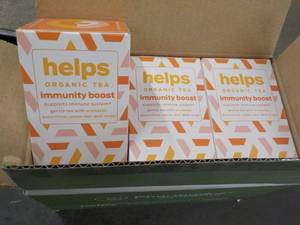 lot 142 image: 96 ct Helps Organic Tea...
