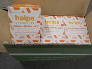 lot 144 image: 96 ct Helps Organic Tea...