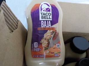 lot 178 image: 8 ct Taco Bell BAJA Sauce 12 oz...