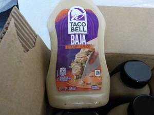lot 179 image: 8 ct Taco Bell BAJA Sauce 12 oz...