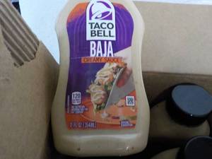 lot 180 image: 8 ct Taco Bell BAJA Sauce 12 oz...
