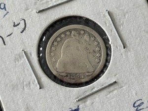 lot 16 image: 1853 Liberty Seated Dime Type 4