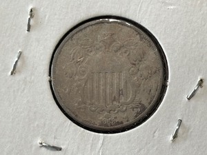lot 21 image: 1868 Shield Nickel