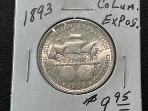 lot 27 image: 1893 Columbian Expo Half Dollar
