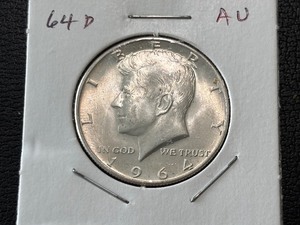lot 32 image: 1964-D Kennedy Half Dollar