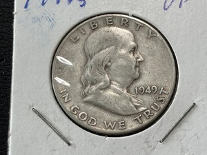 lot 35 image: 1949-S Franklin Half Dollar